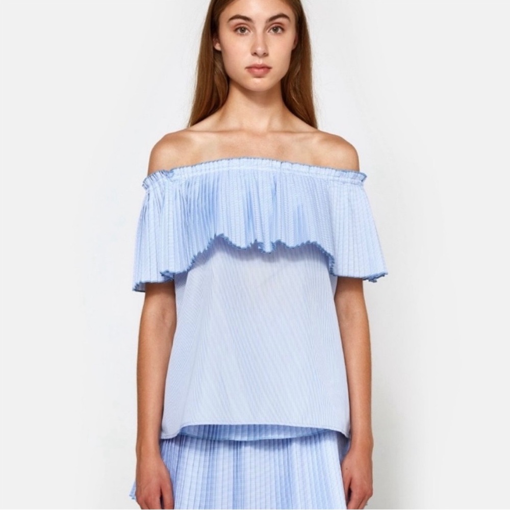 Delfi Collective- Luella Pleated Top- Small- Like New‎